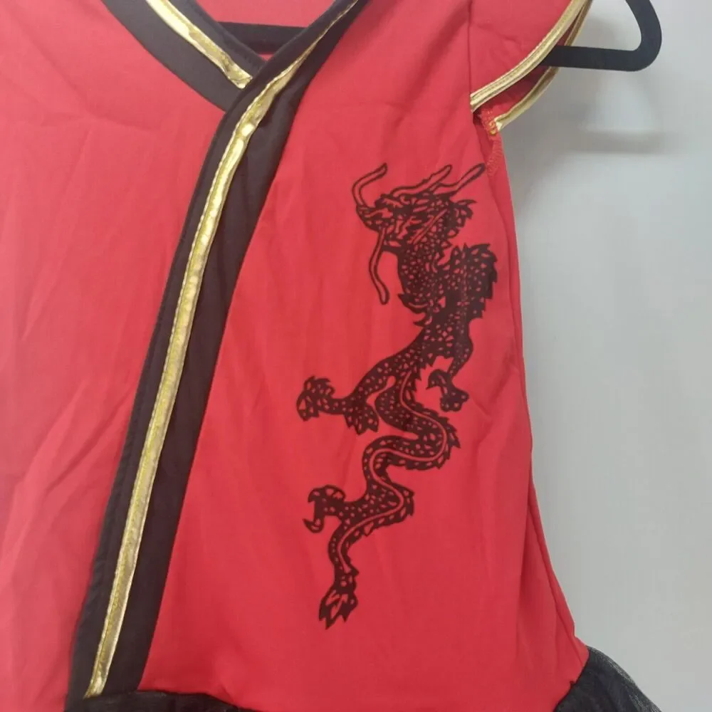 Wonderland Costumes Girls Halloween Red Ninja Cutie Sz 10-12